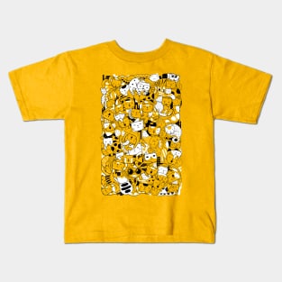 Cute Cats and Friends Kids T-Shirt